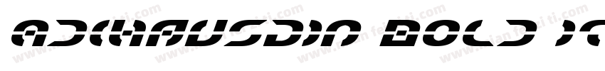 AdihausDIN Bold Ital字体转换